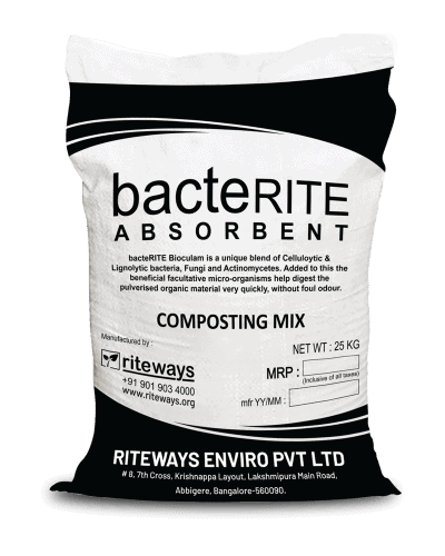bacteRITE compost mix absorbent for composting